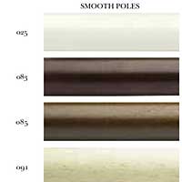 3" Smooth Poles - White