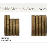 Kirsch Inside Mount Sockets - Classic
