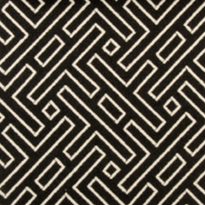 Duralee 36136 Geometric 295 Black/White