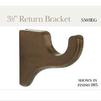 Kirsch 3 1/2" Return Brackets - Classic