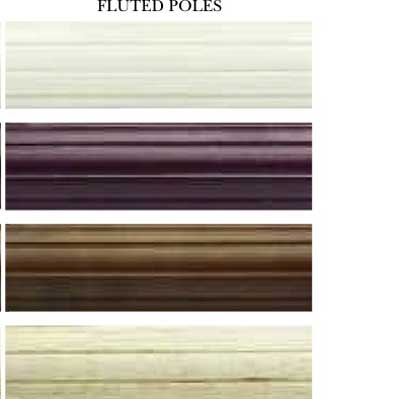 Kirsch 3" Fluted Poles - Classic