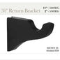Kirsch 3 1/2" Return Bracket - Urban Comfort