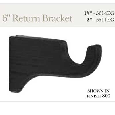 Kirsch 6" Return Bracket - Urban Comfort