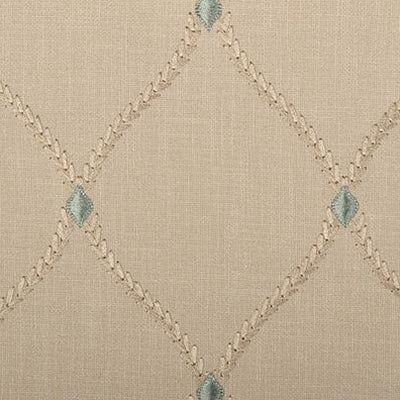 Duralee 32482 693 Natural/Aqua