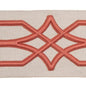 Fabricut Ziara Deep Coral Tape