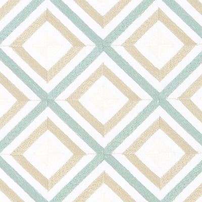 Duralee  DA61860-594 Aqua/Gold