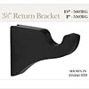 3 1/2" Return Bracket - Black