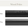 2" Smooth Poles - Black